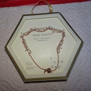 A New Day Rose Quartz Adjustable Bracelet